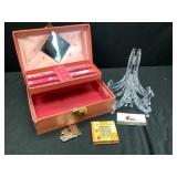 Jewelry Box w/ Jewelry & Misc
