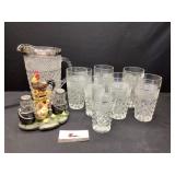 Pitcher, Glasses & Misc