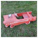 Vintage Murray Fire Truck Pedal Car