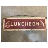 Luncheon Wood Sign