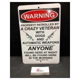 Metal Warning Sign