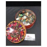 Tin FULL of Buttons