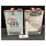 Two Felco Metal Cans
