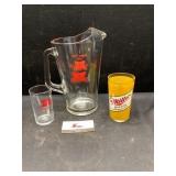 Miller Pitcher & Glasses