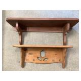 Two Wood Shelves