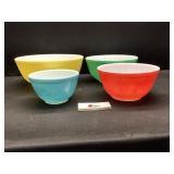 Colored Pyrex Nesting Bowls