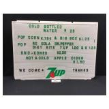 7UP Menu board