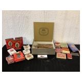 Vintage Cigar Box and Tobacco Tins