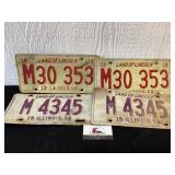 Vintage License Plates