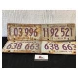 Vintage License Plates