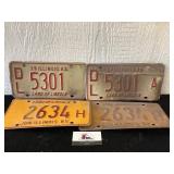 Vintage License Plates