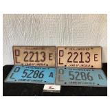 Vintage License Plates