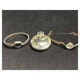 Elgin Watch and Pocket Watch