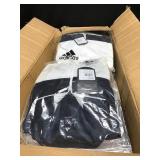 Box of Adidas jackets