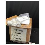 Box of white football pants
