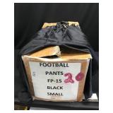 Box of black football pants