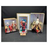 New in Box Japanese Dolls