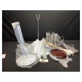 Box of Misc Doll Stands