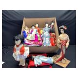 Box of Japanese Dolls