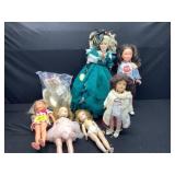 Misc Dolls & A Bear