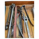 Pry bars, Wrenches, Saws