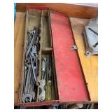 Metal Toolbox with Crescent Wrenches