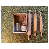 Rolling pins and kitchenware