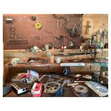 Everything on tabletop and shelf