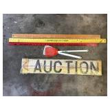 Advertiser yard sticks and Miscellaneous