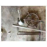 Squares, ruler metal funnel