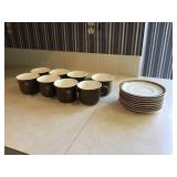 Coffee cups and saucers