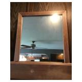 Mirror with box on front