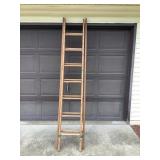 Wood extension ladder