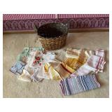 Basket and Miscellaneous Linens