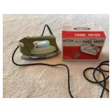 Hand Mixer and Iron