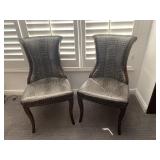 2 decorative chairs