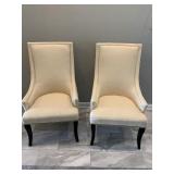 2 fabric chairs
