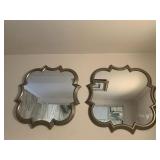 2 decorative mirrors