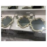 Decorative mirrors and candles