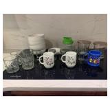 Miscellaneous glasses and bowls