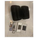 Nintendo DS with games and carrying case