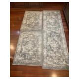 Runner and 2 rugs