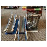 LEGO building and bridge