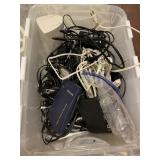 Miscellaneous cables, wires, routers, speakers