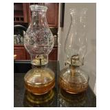 2 oil lamps