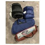 Sleeping bags and tent