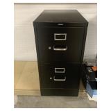 HON 2 drawer metal filing cabinet