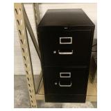 HON two drawer metal filing cabinet