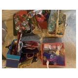 Christmas bows, bags and decorations