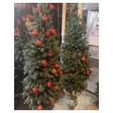 2- 6ft outdoor Christmas trees